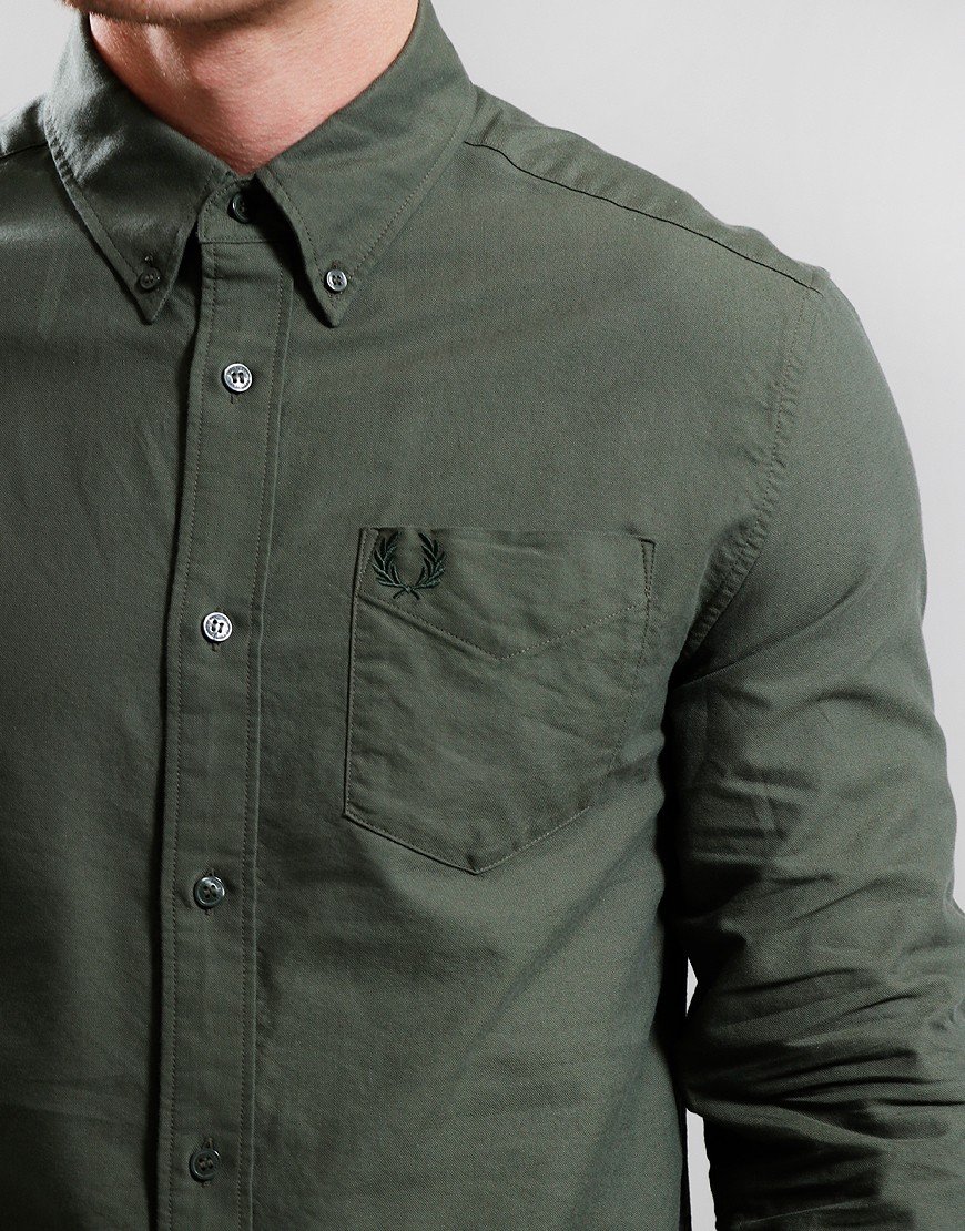 Fred Perry Oxford Shirt Laurel Wreath Green