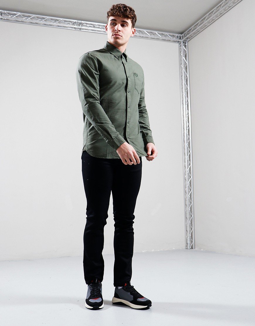 Fred Perry Oxford Shirt Laurel Wreath Green