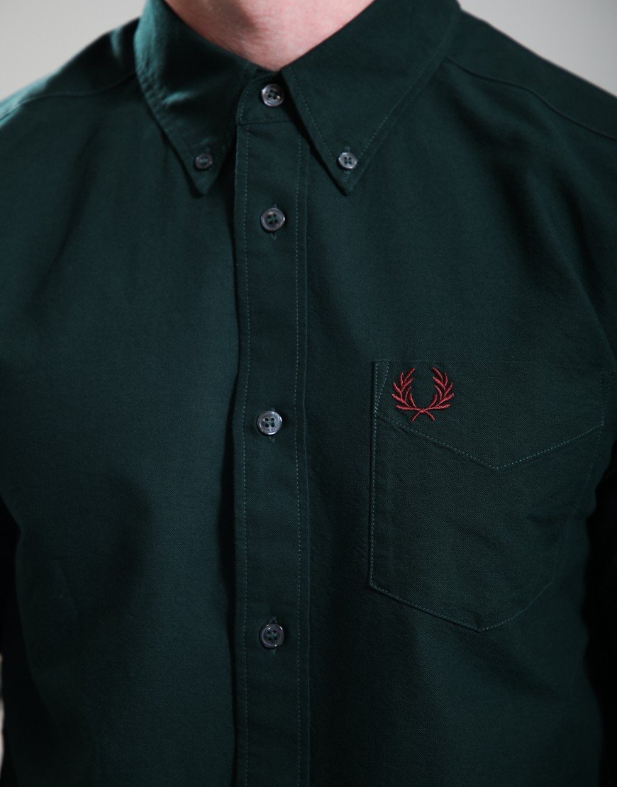 Fred Perry Oxford Long Sleeve Shirt Grassroots