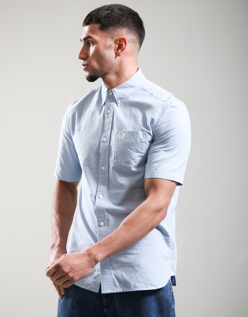 Fred Perry Oxford Shirt Light Smoke