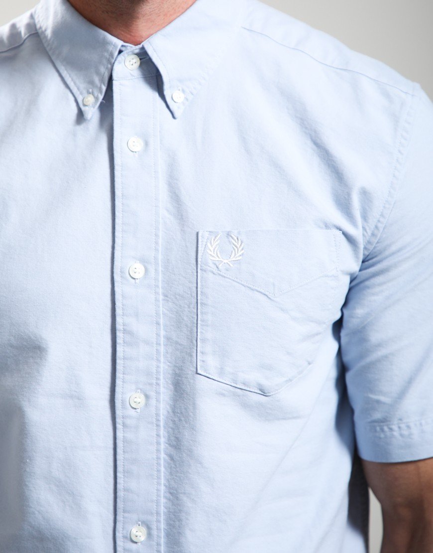 Fred Perry Oxford Shirt Light Smoke