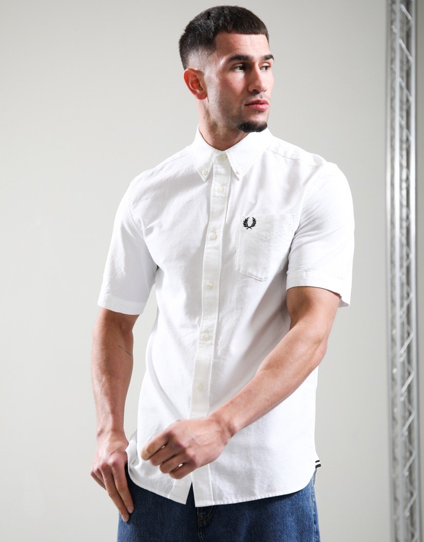 Fred Perry Oxford Shirt White