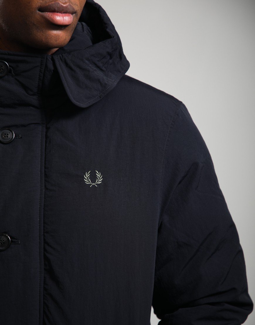 Fred Perry Padded Patch Pocket Parka Black