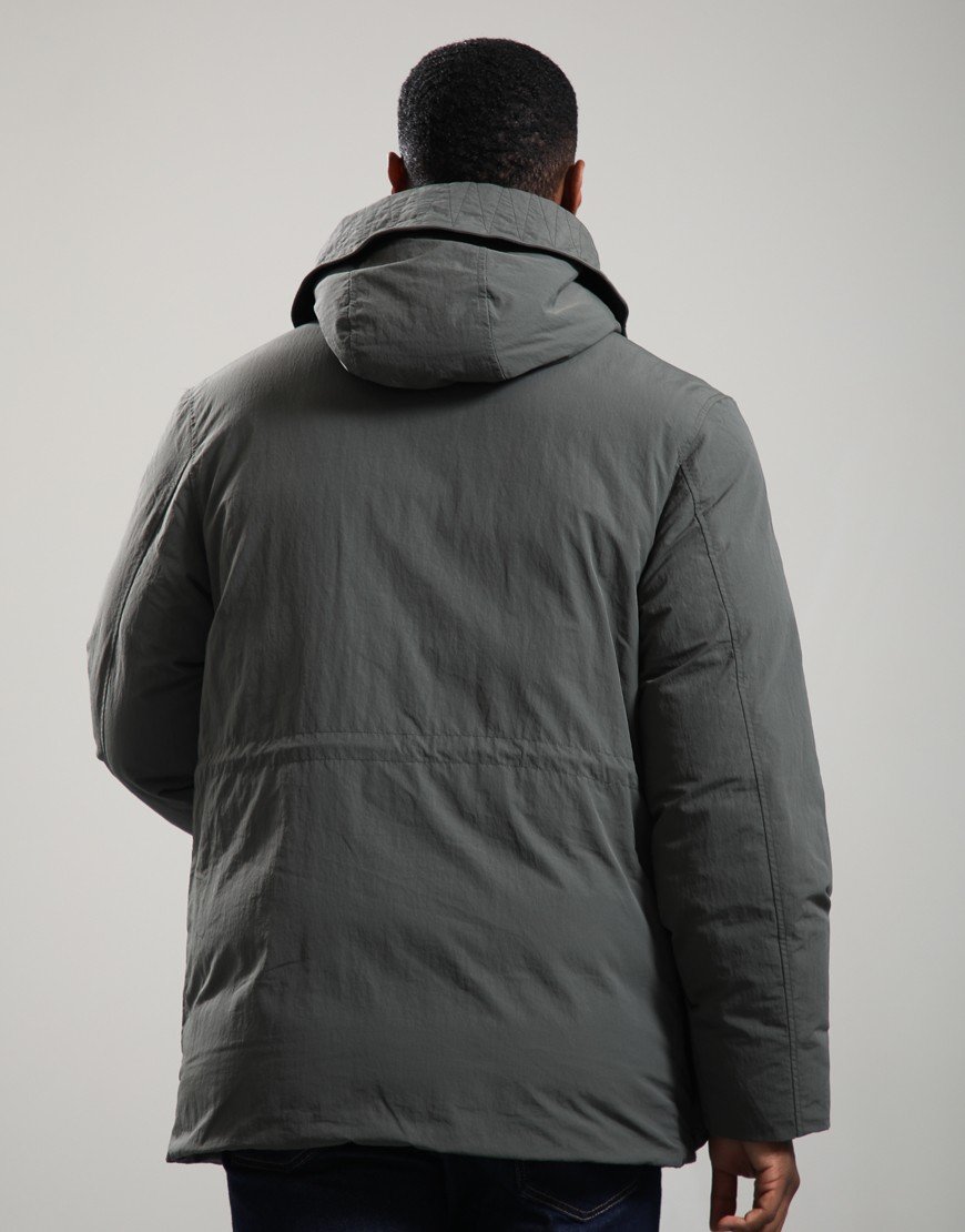 Fred Perry Padded Patch Pocket Parka Field Green