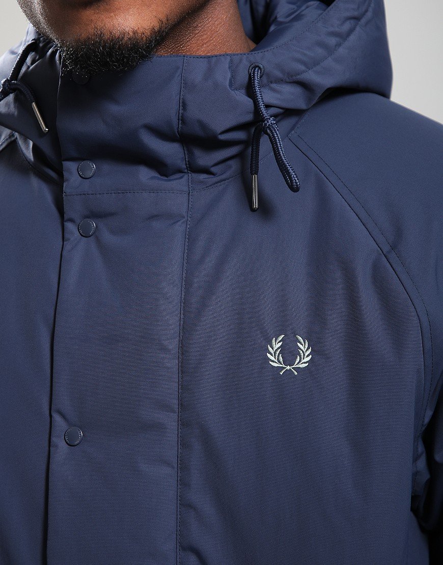Fred Perry Padded Zip Jacket Dark Airforce