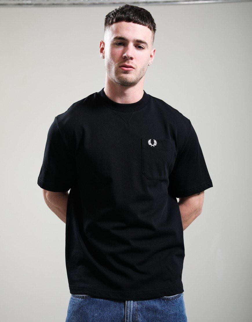 Fred Perry Pocket Detail T-Shirt Black