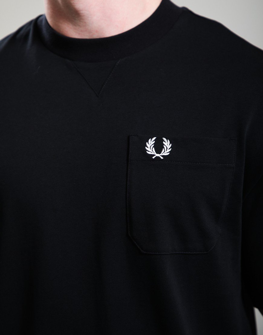 Fred Perry Pocket Detail T-Shirt Black