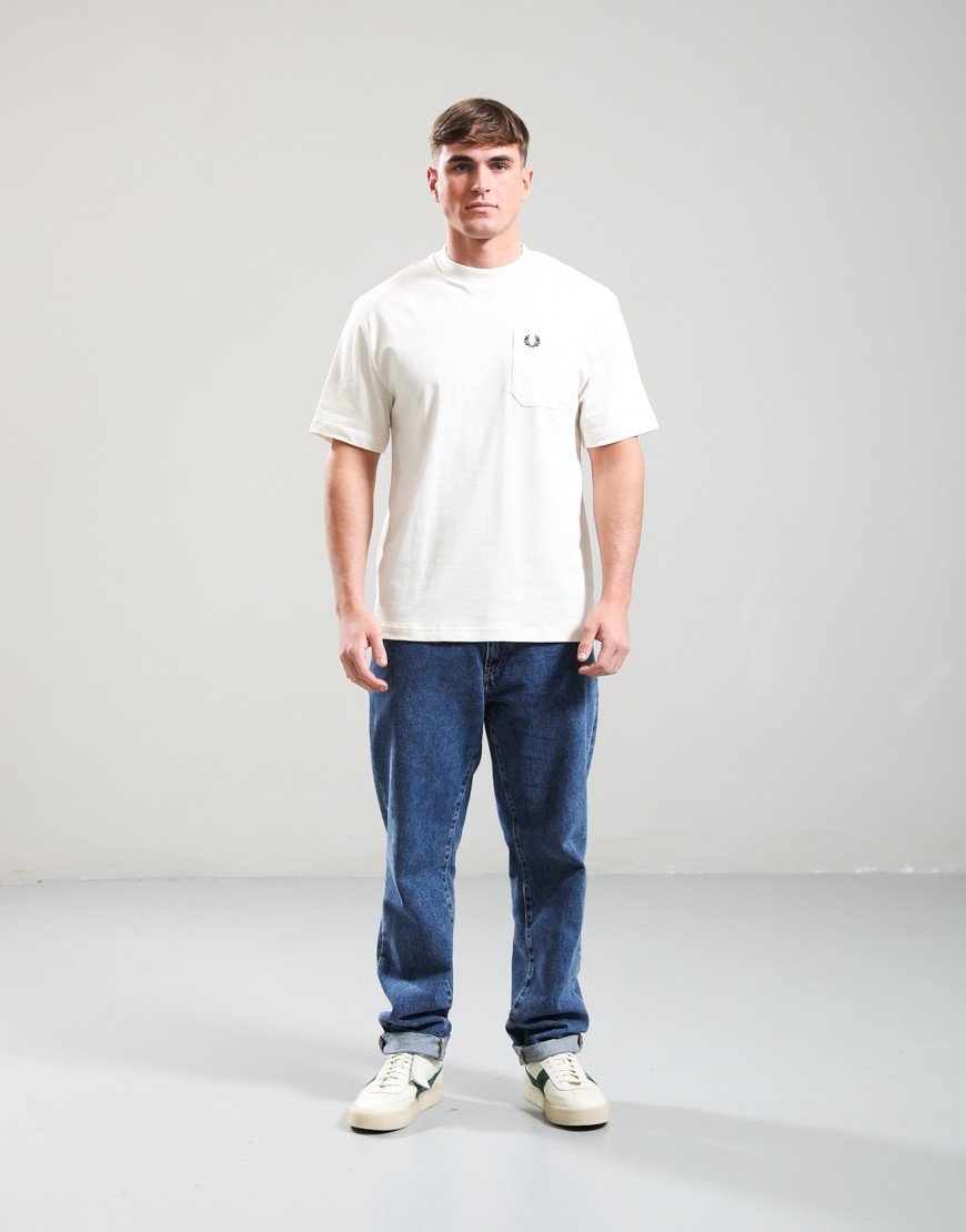 Fred Perry Pocket Detail T-Shirt Ecru