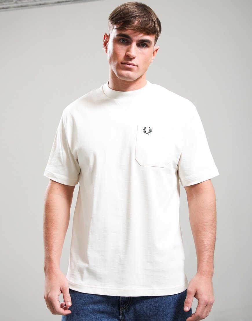 Fred Perry Pocket Detail T-Shirt Ecru