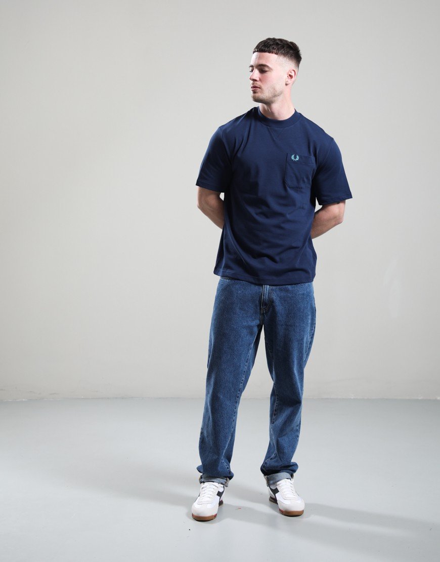 Fred Perry Pocket Detail T-Shirt Tennis Blue