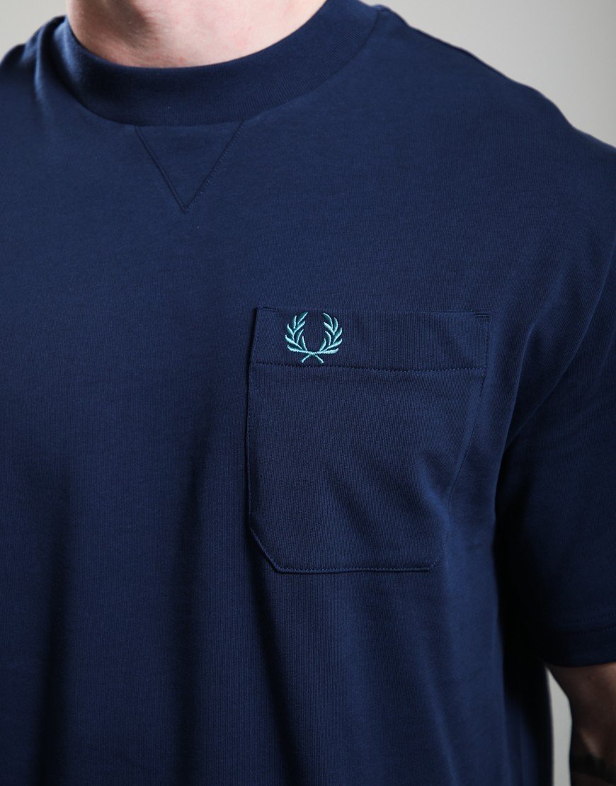 Fred Perry Pocket Detail T-Shirt Tennis Blue