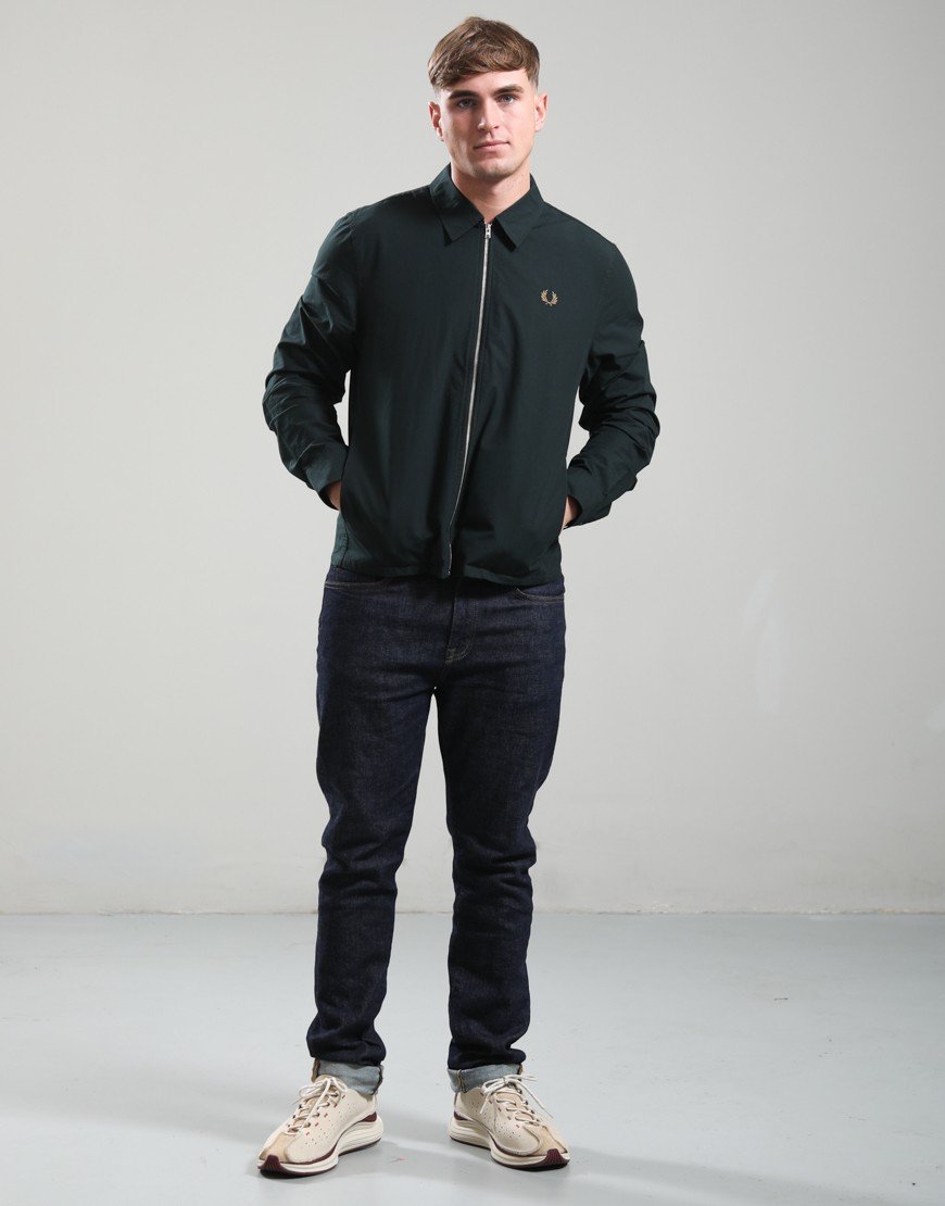 Fred Perry Poplin Overshirt Night Green
