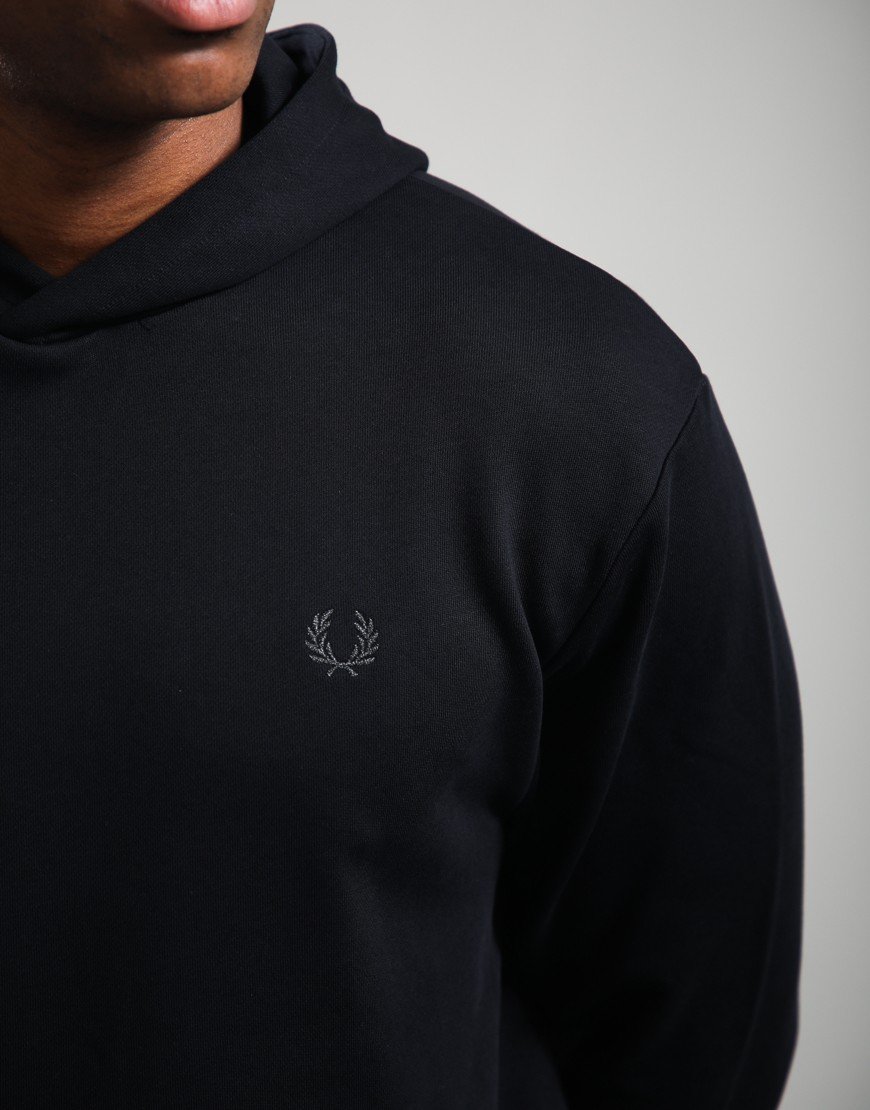 Fred Perry Reflective Hooded Sweatshirt Black