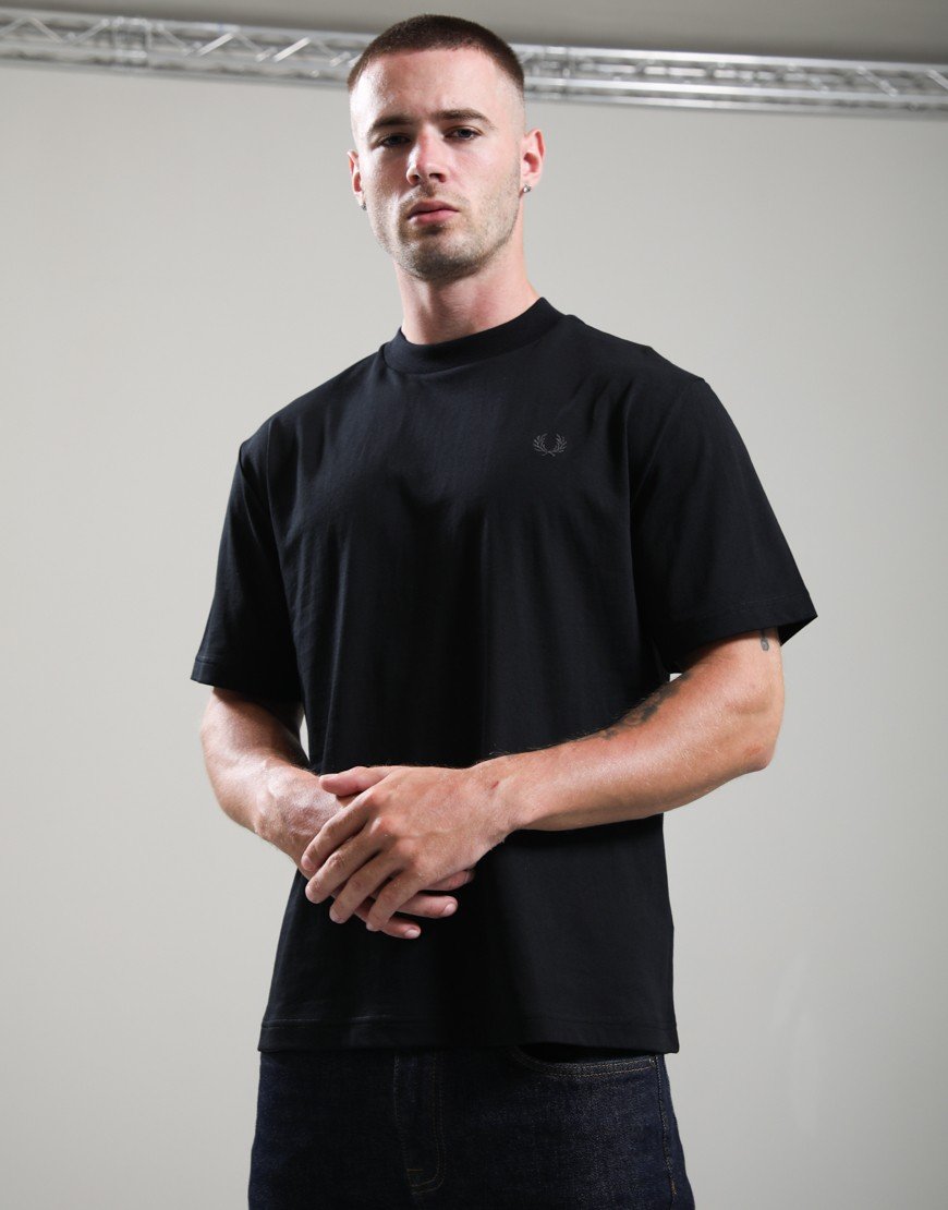 Fred Perry Reflective Print T-Shirt Black