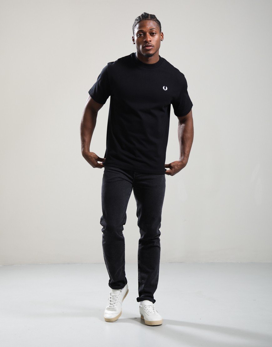 Fred Perry Relaxed T-Shirt Black Fred Perry Relaxed T-Shirt Black