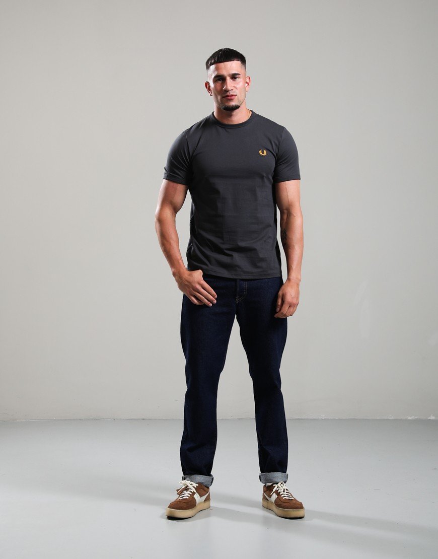 Fred Perry Ringer T-Shirt Anchor Grey