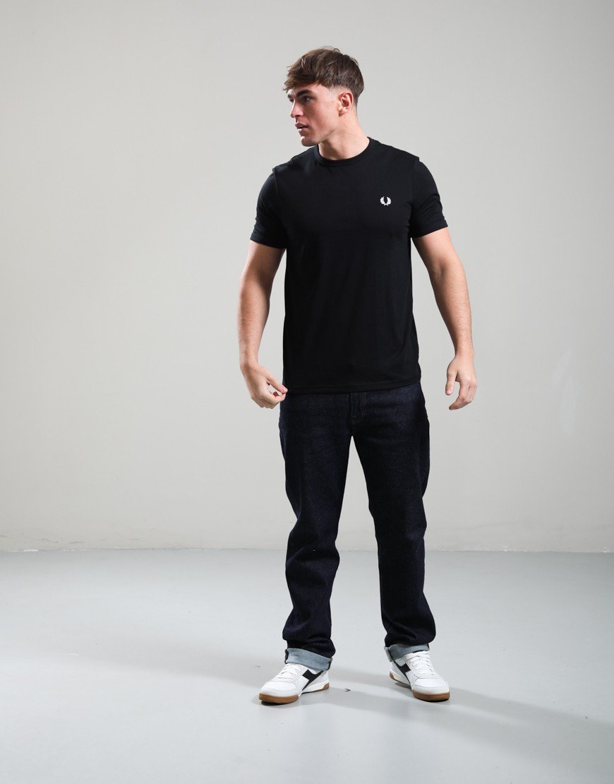 Fred Perry Ringer T-Shirt Black