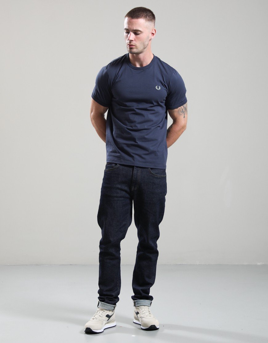 Fred Perry Ringer T-Shirt Dark Airforce