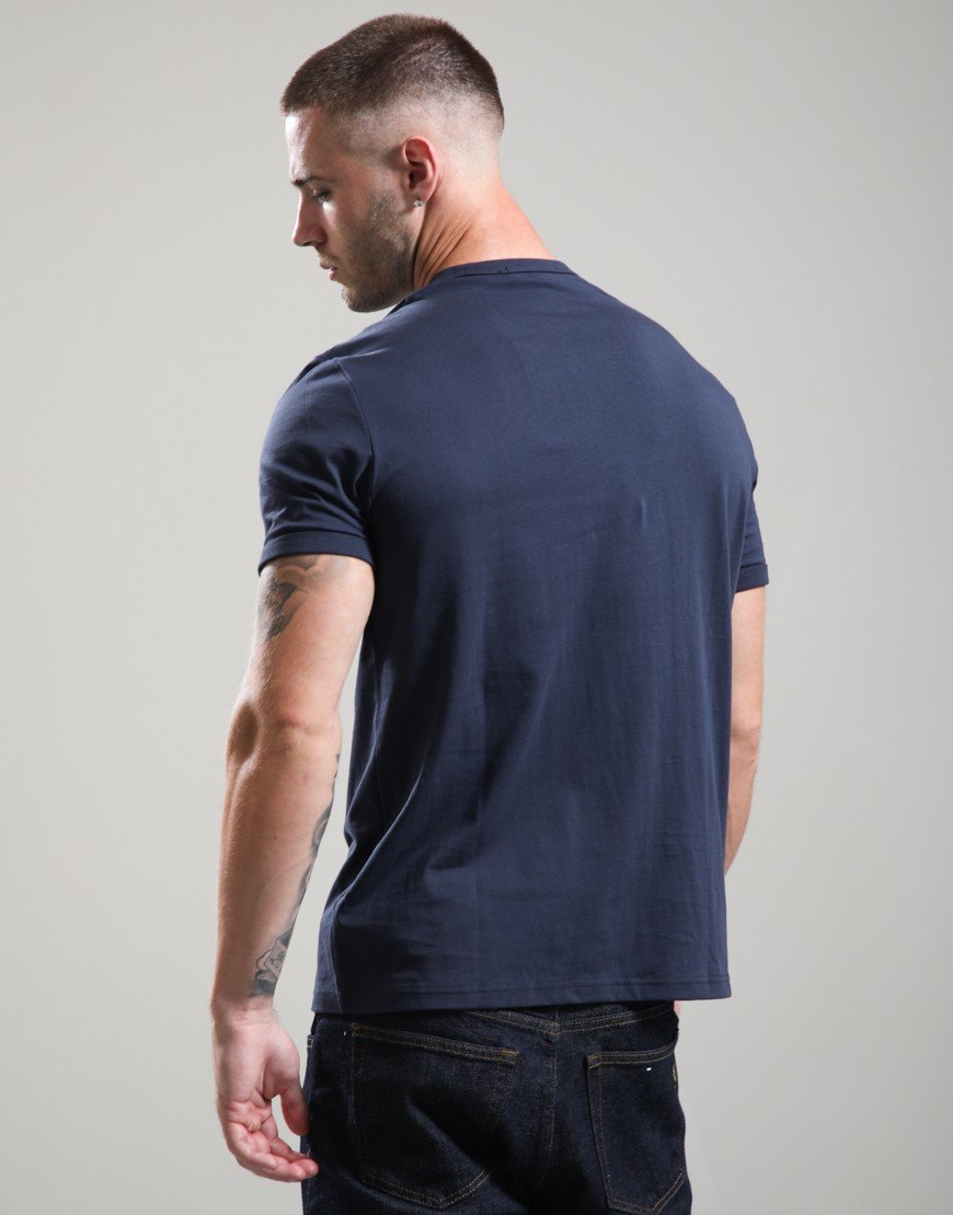 Fred Perry Ringer T-Shirt Dark Airforce