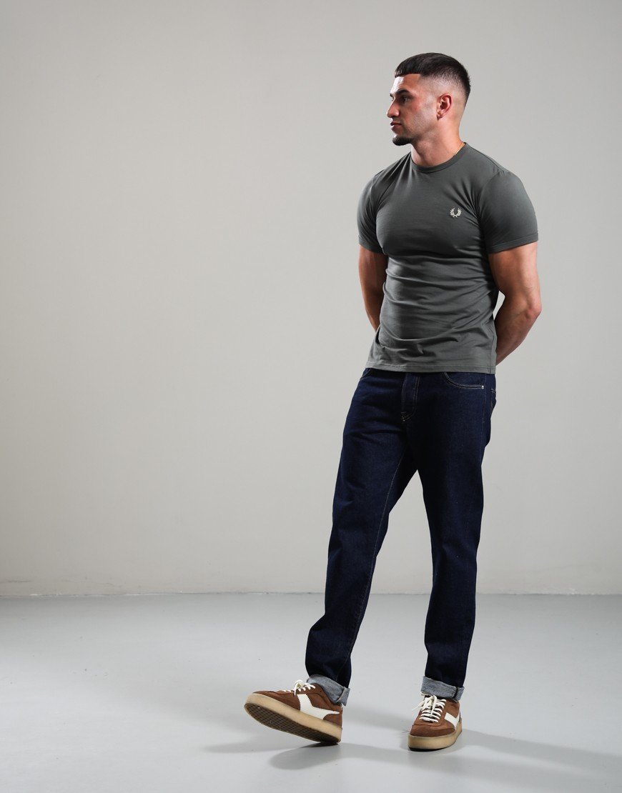 Fred Perry Ringer T-Shirt Field Green