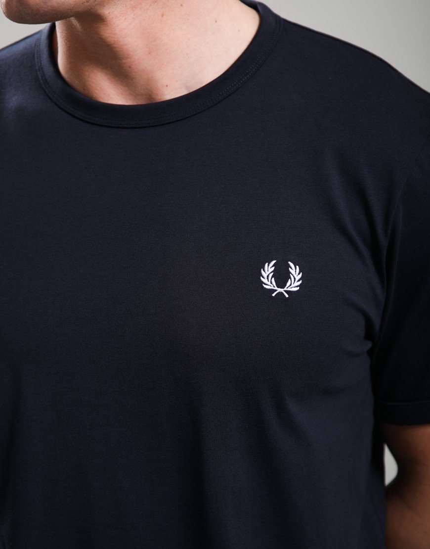 Fred Perry Ringer T-Shirt Navy/Navy