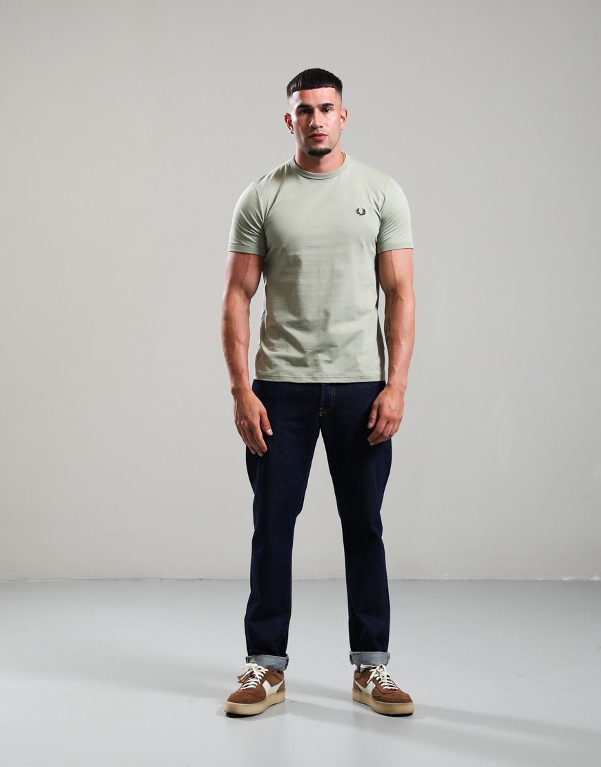 Fred Perry Ringer T-Shirt Seagrass