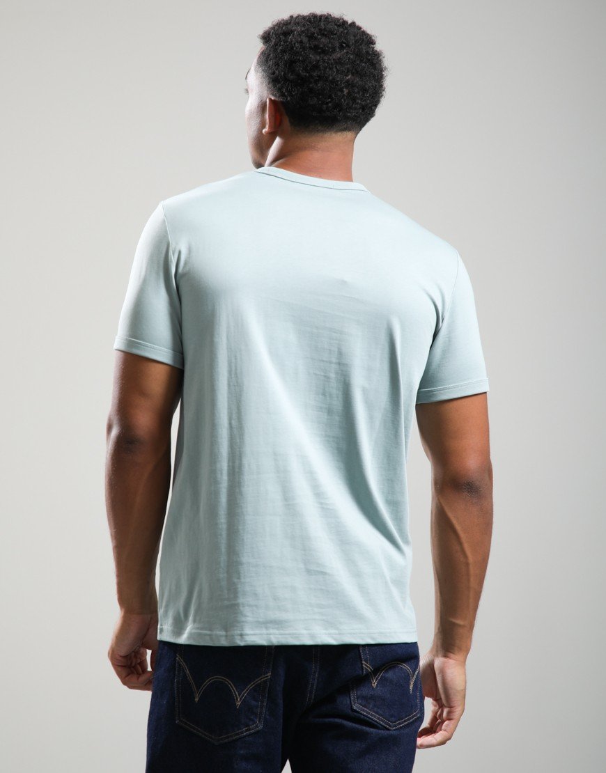 Fred Perry Ringer T-Shirt Silver Blue