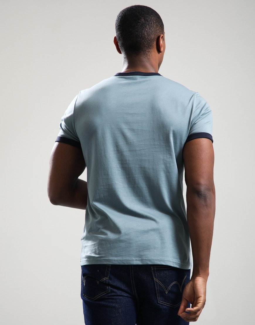 Fred Perry Ringer T-Shirt Stockport Blue/Navy