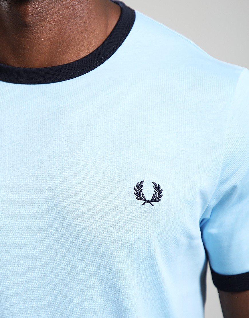 Fred Perry Ringer T-Shirt Track Blue