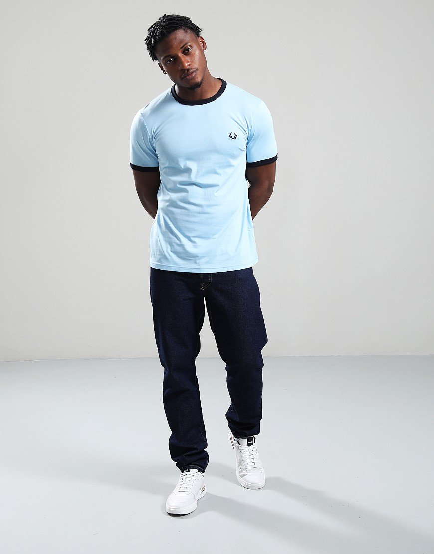 Fred Perry Ringer T-Shirt Track Blue