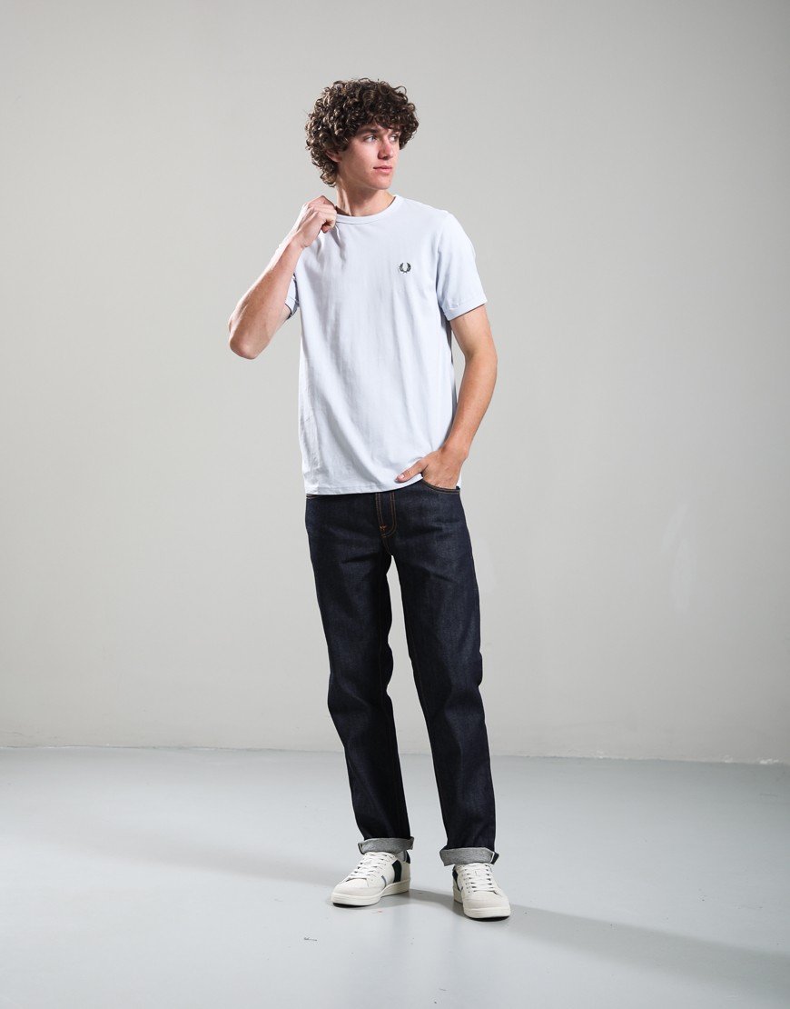 Fred Perry Ringer T-Shirt Dusky Blue