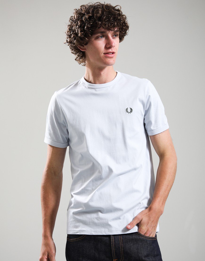Fred Perry Ringer T-Shirt Dusky Blue