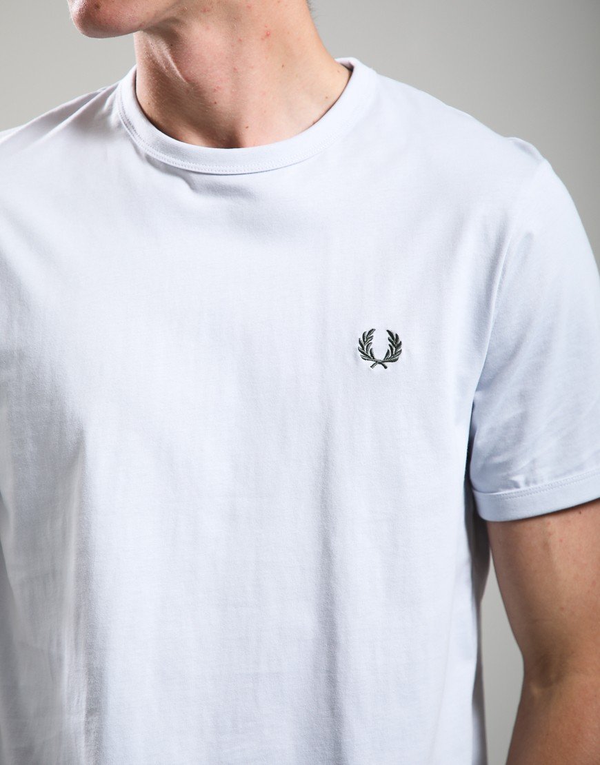 Fred Perry Ringer T-Shirt Dusky Blue