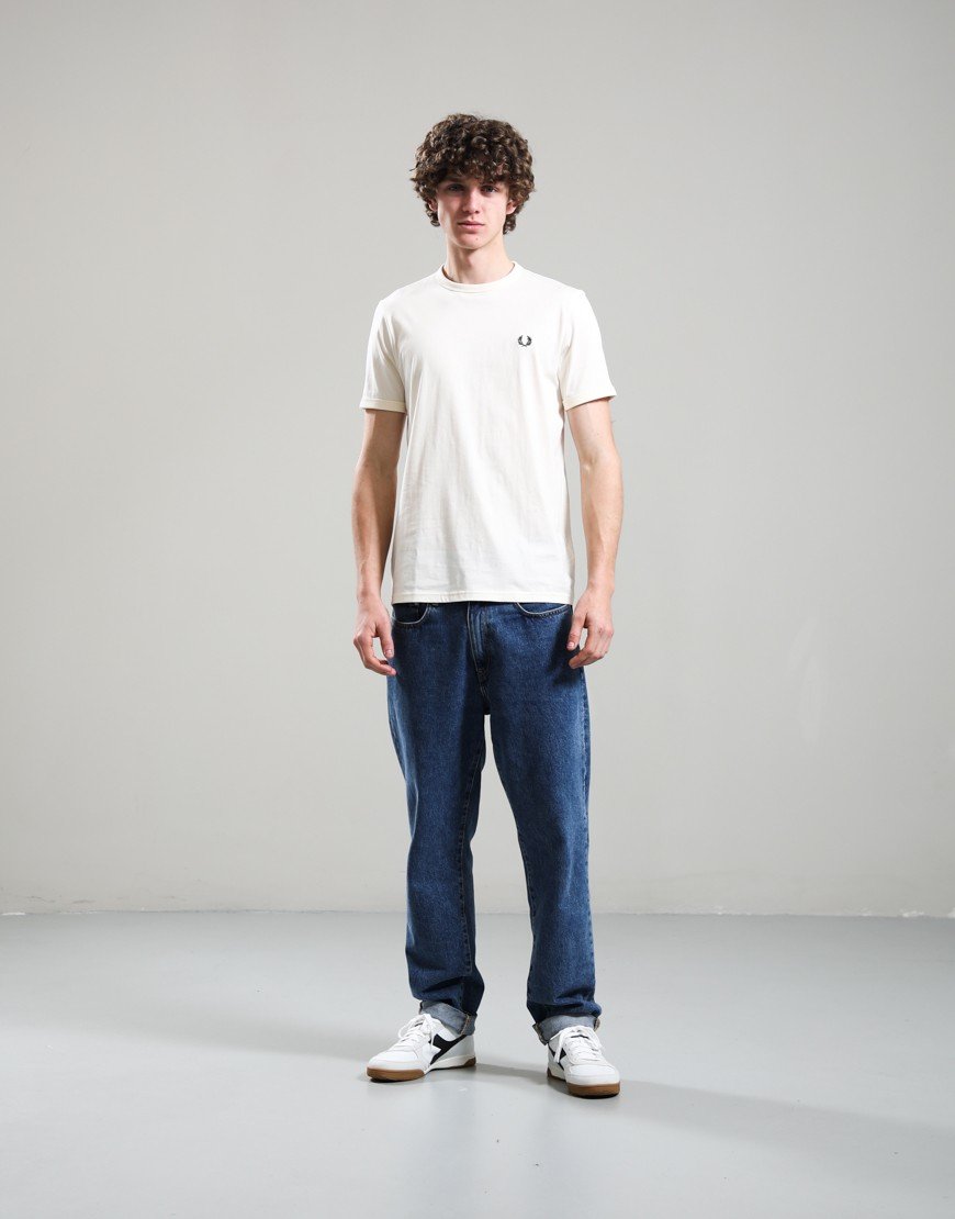 Fred Perry Ringer T-Shirt Ecru