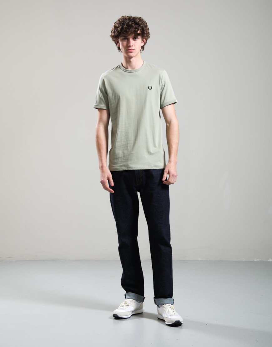 Fred Perry Ringer T-Shirt Seagrass