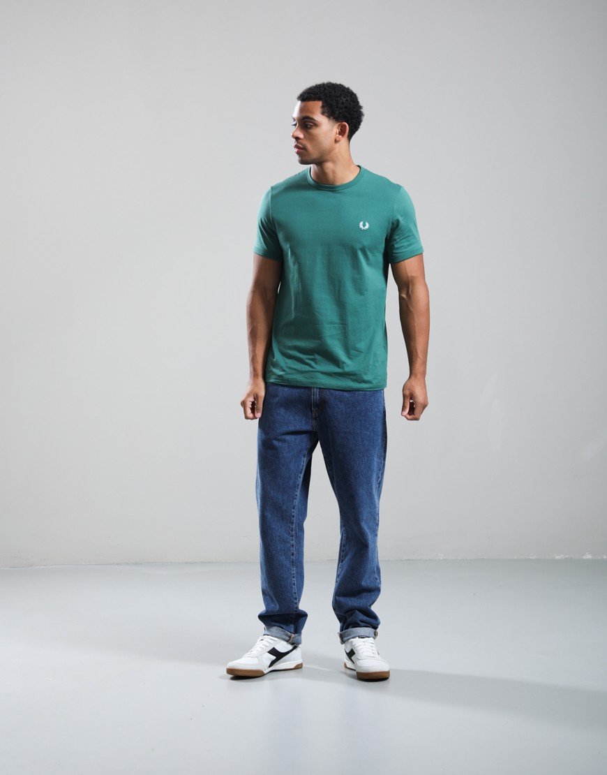Fred Perry Ringer T-Shirt Sport Green