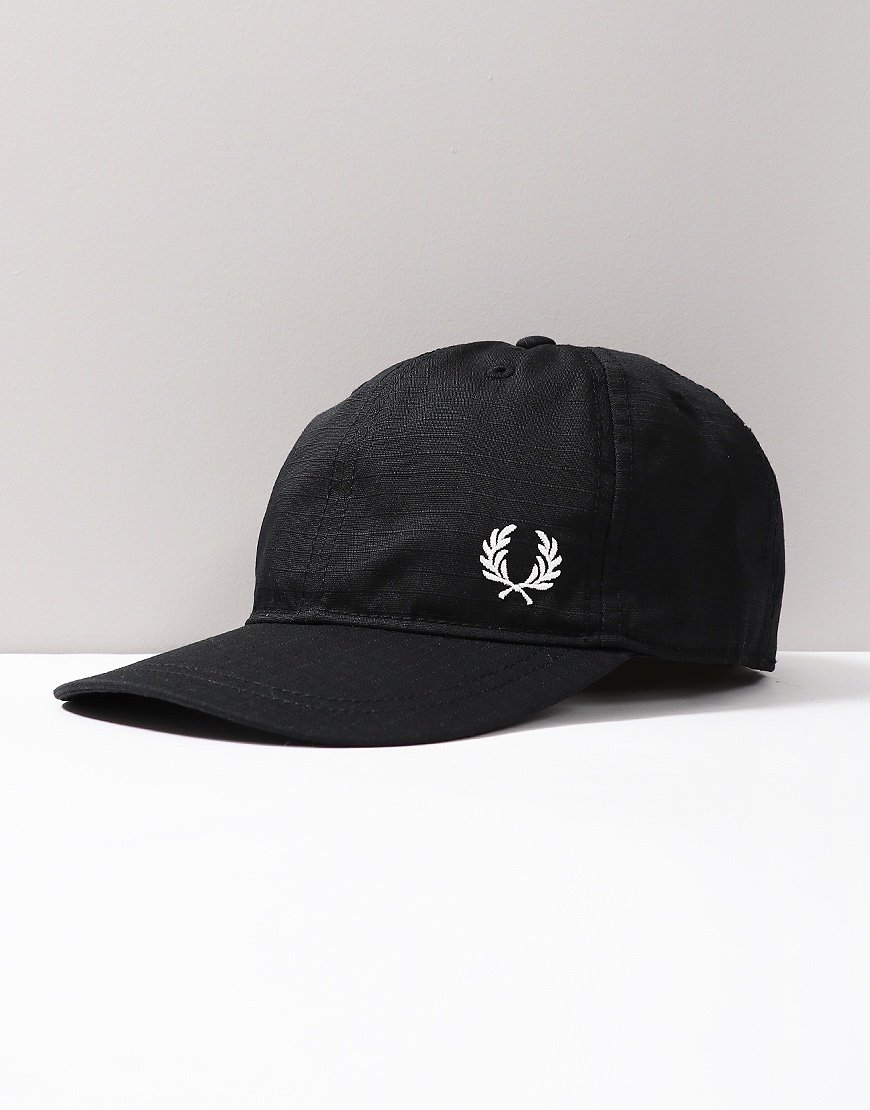 FRED PERRY MEN/'S CLASSIC BLACK BASEBALL TENNIS CAP