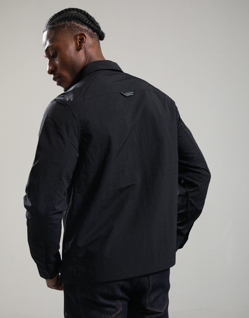 Fred Perry Ripstop Pocket Overshirt Black