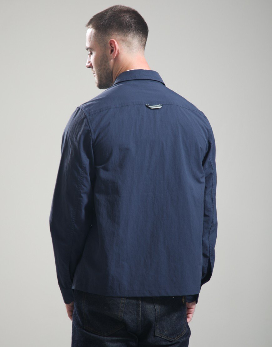 Fred Perry Ripstop Pocket Overshirt Dark Airforce