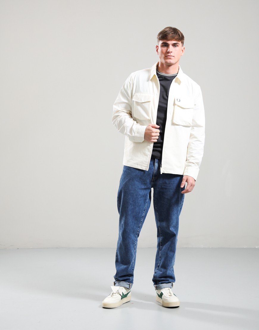 Fred Perry Ripstop Pocket Overshirt Ecru