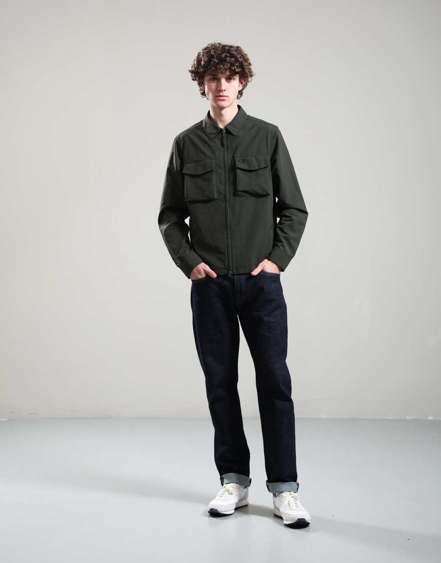 Fred Perry Ripstop Pocket Overshirt Hunting Green