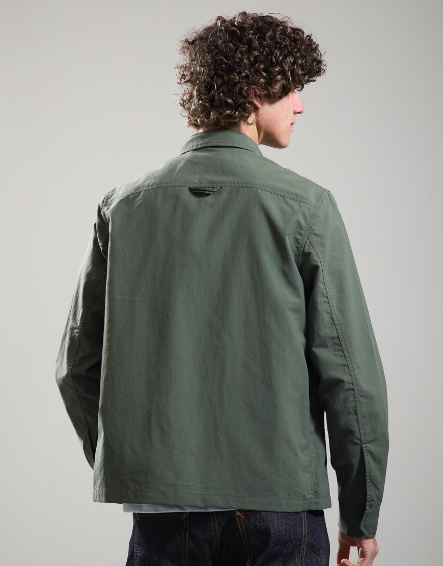 Fred Perry Ripstop Pocket Overshirt Laurel Wreath Green