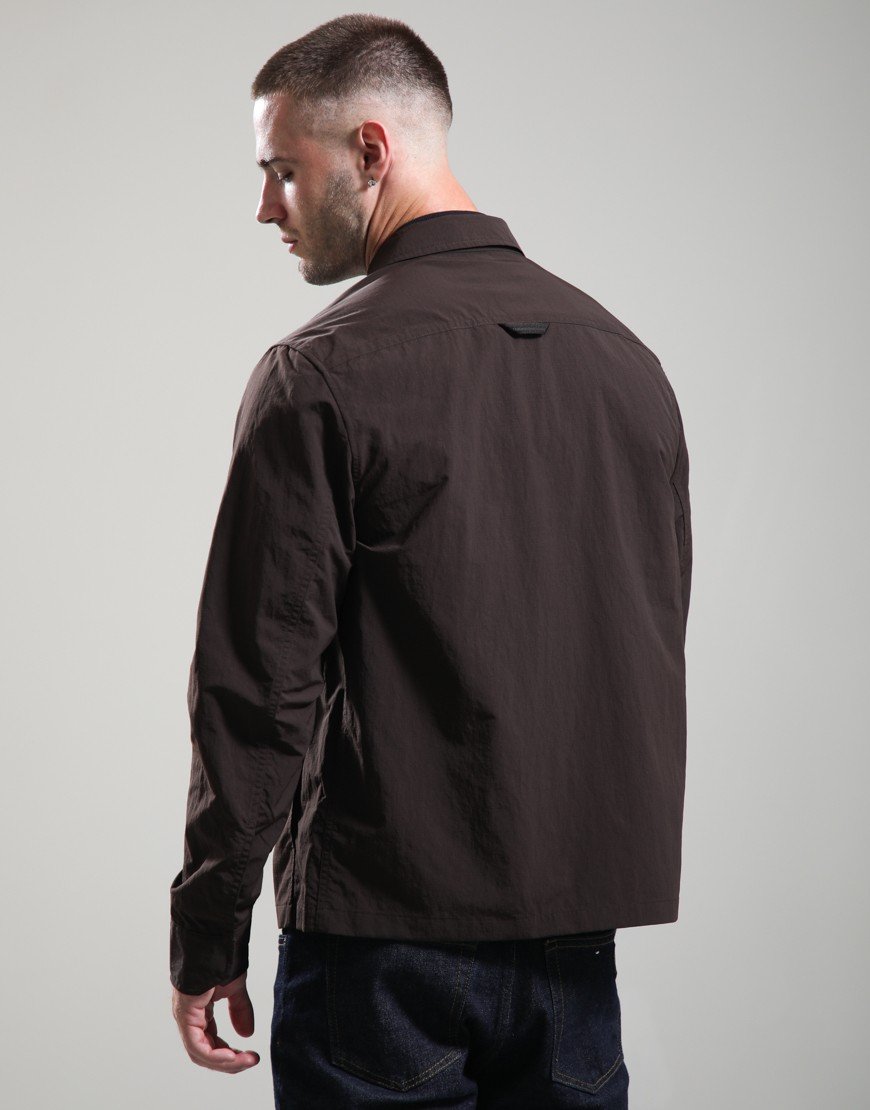 Fred Perry Ripstop Pocket Overshirt Rich Brown