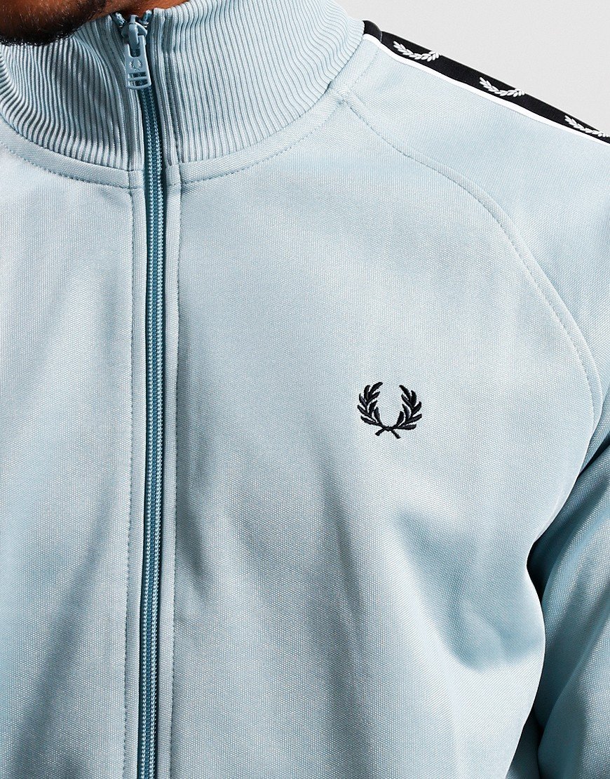ウォーキング・ランニングウェア Portugal FRED PERRY track top beige S Fred Perry Taped Track Jacket - Light Oyster - J3554