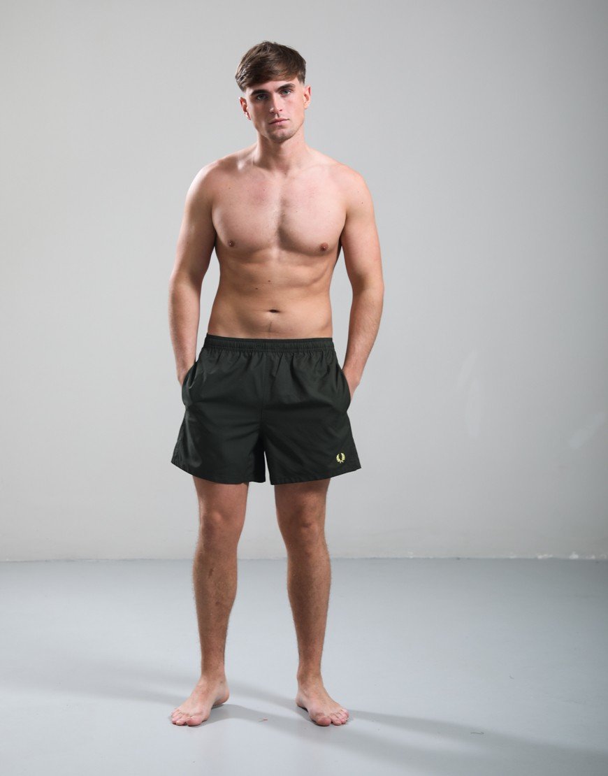 Fred Perry Swim Shorts Hunting Green