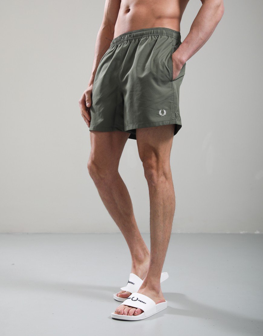 Fred Perry Swim Shorts Laurel Wreath Green