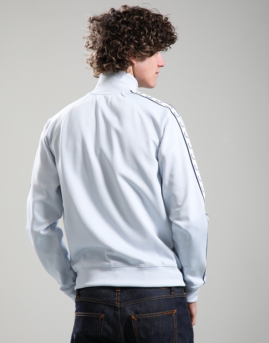 Fred Perry Contrast Tape Track Jacket Dusky Blue