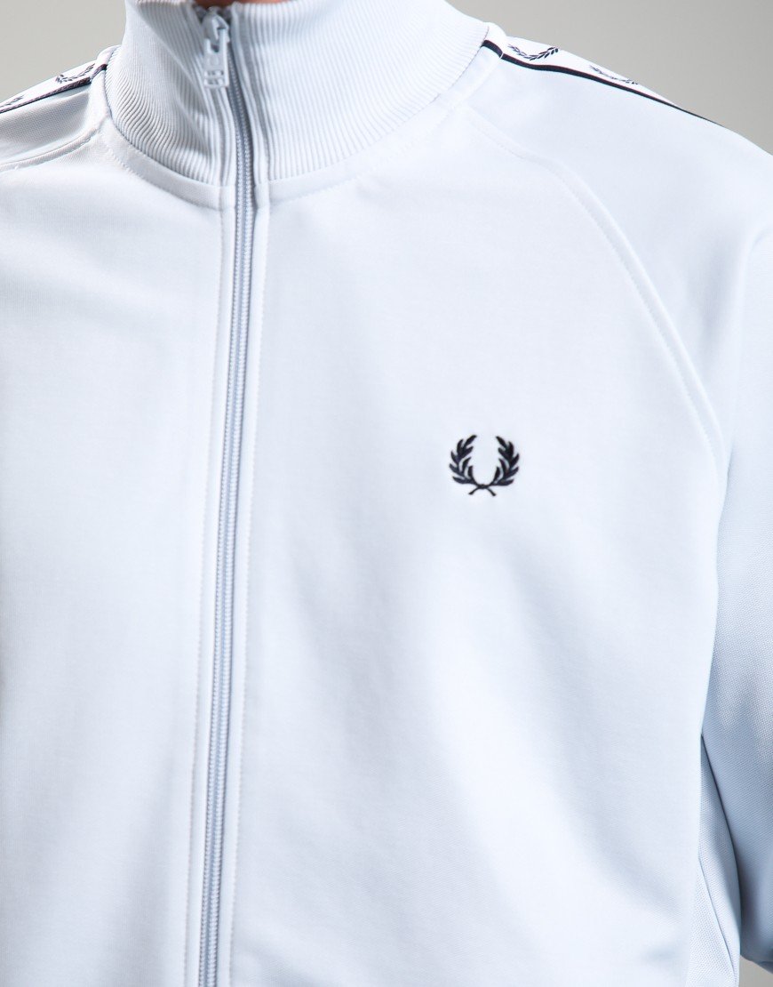 Fred Perry Contrast Tape Track Jacket Dusky Blue