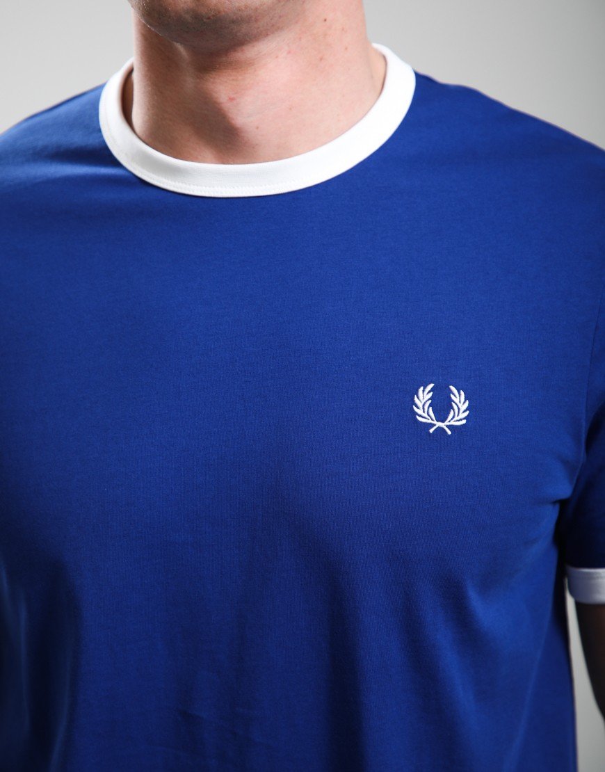 Fred Perry Ringer T-Shirt Soho Eclipse/Snow White
