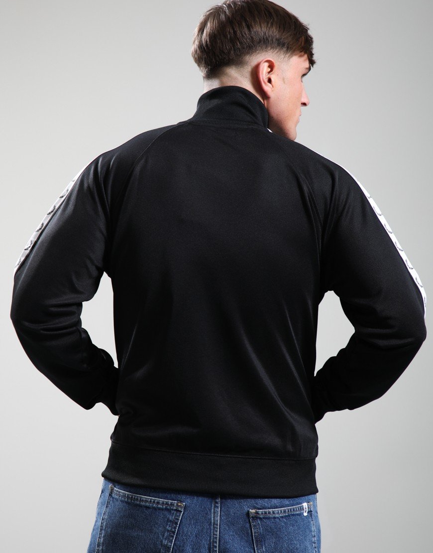 Fred Perry Taped Track Top Black